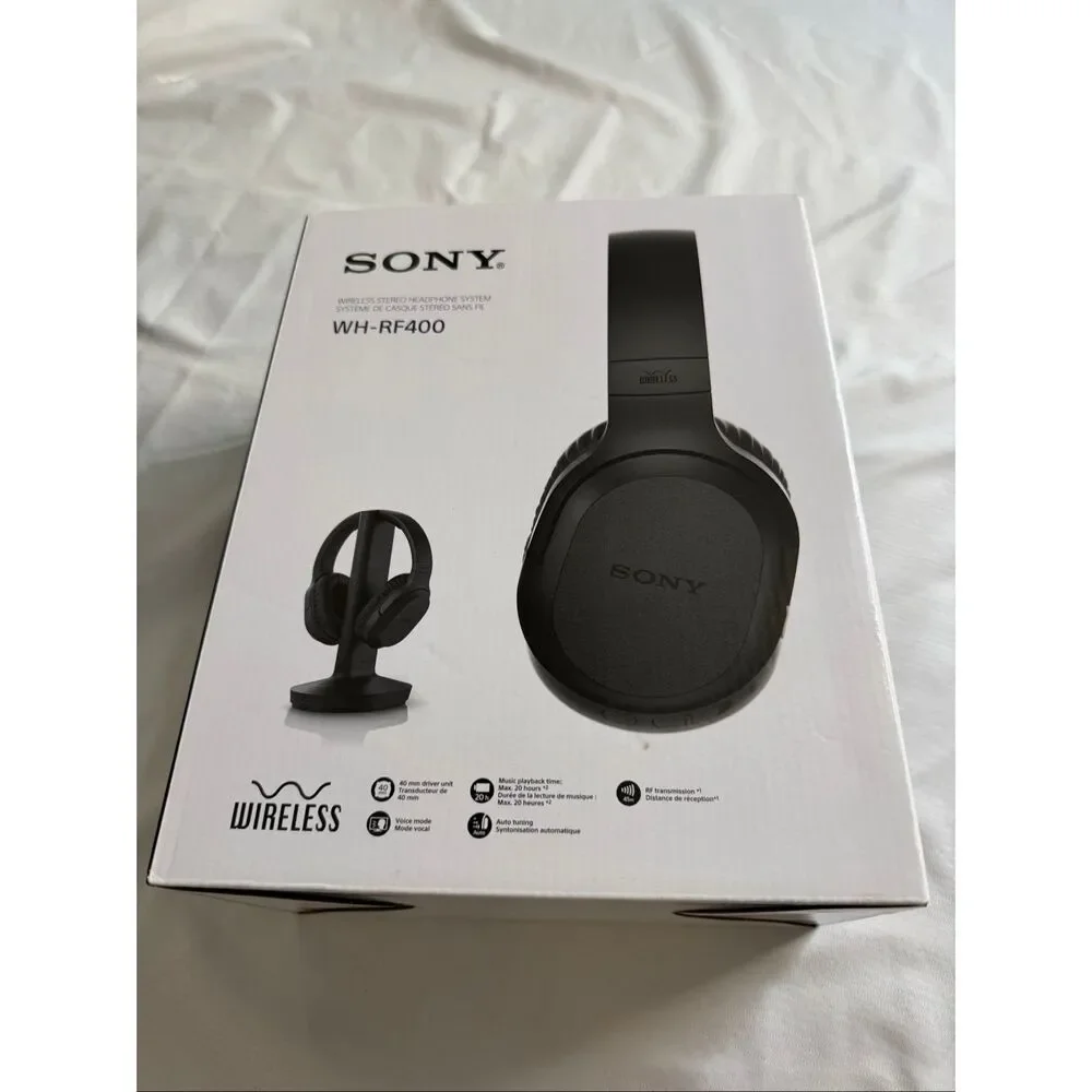 Sony RF400 Wireless Home Theater Headphones - Black New in box sealed